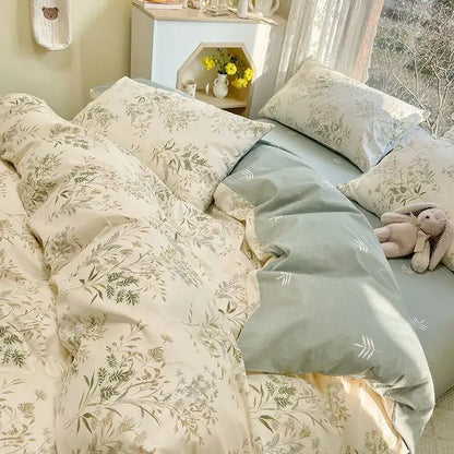 Pink Floral Duvet Cover Set and Pillowcases