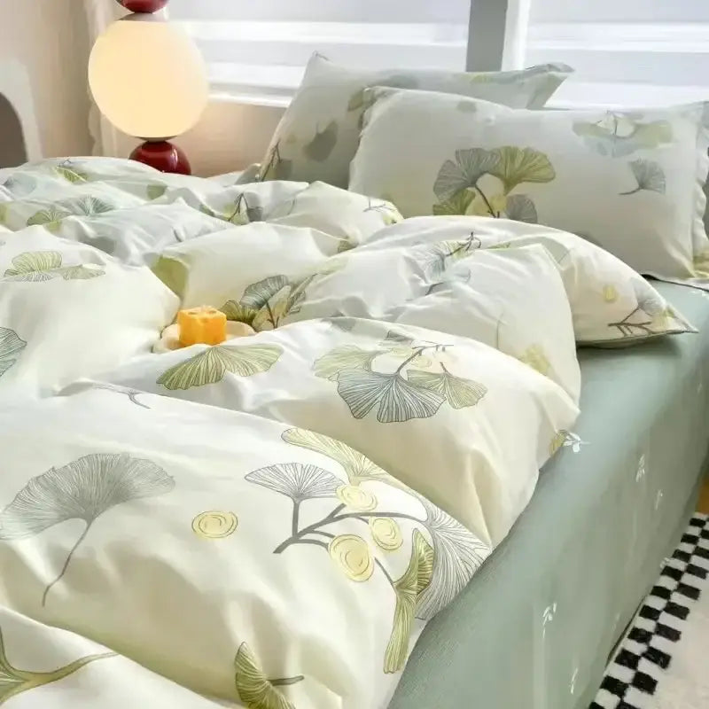 Pink Floral Duvet Cover Set and Pillowcases