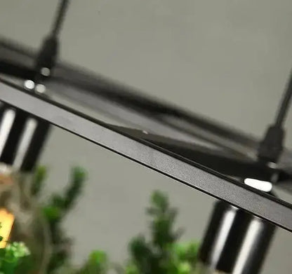 Industrial black metal planter light chandelier pendant with suspension cables Decorbites on Tampa Home & Garden Store