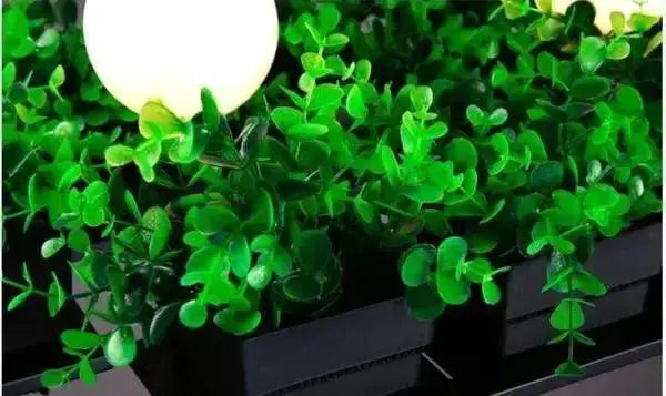 Industrial black metal planter light chandelier pendant with green leaves by Decorbites on Tampa Home & Garden Store