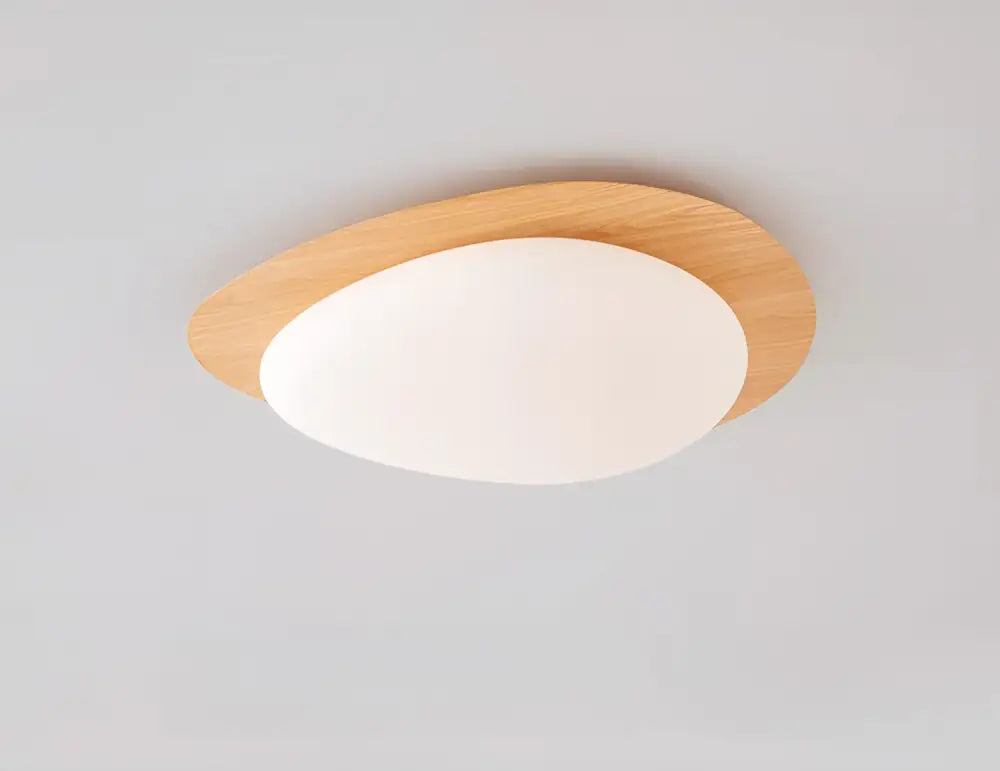 Walnut Oval Acrylic Ceiling Light Decorbites on Tampa Home & Garden Store