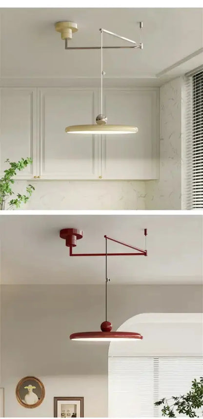 Pendant light red and beige rotatable LED kitchen arm Decorbites 2-pack on Tampa Home & Garden Store