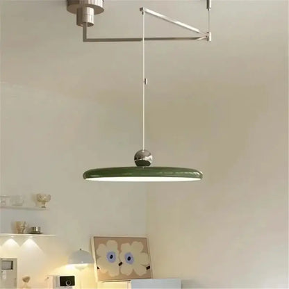 Green rotatable LED pendant light with chrome ball joint and kitchen adjustable arm on Tampa Home & Garden Store