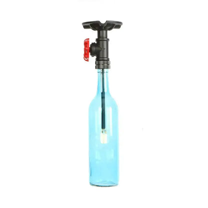 Rustic Bottle Glass Semi Flush Kitchen Lamp