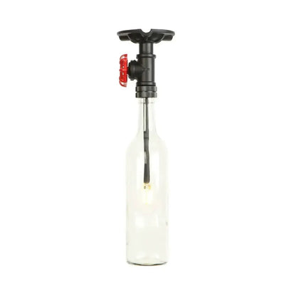 Rustic Bottle Glass Semi Flush Kitchen Lamp