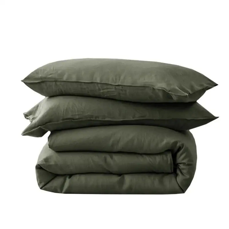 Blue Satin Duvet Cover Set by Decorbites, 4-piece set on Tampa Home & Garden Store