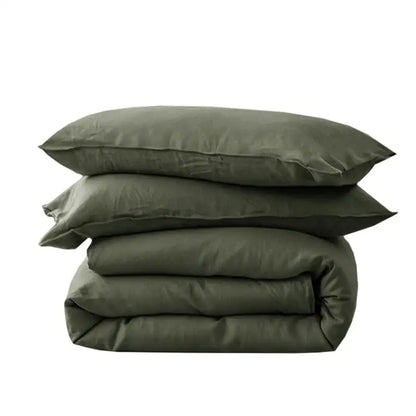 Blue Satin Duvet Cover Set by Decorbites, 4-piece set on Tampa Home & Garden Store