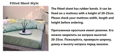 Blue Eucalyptus Duvet Cover by Decorbites on mint-green fitted-sheet bed setup on Tampa Home & Garden Store