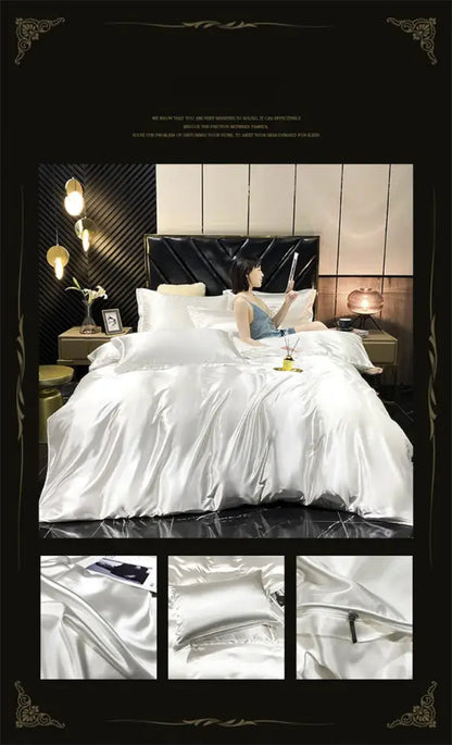 Chocolate Brown Mulberry Silk Bedding Set