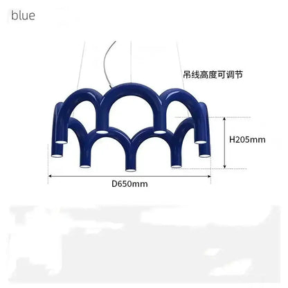 Chandelier Decorbites blue u-shaped modern for bedroom and kitchen on Tampa Home & Garden Store