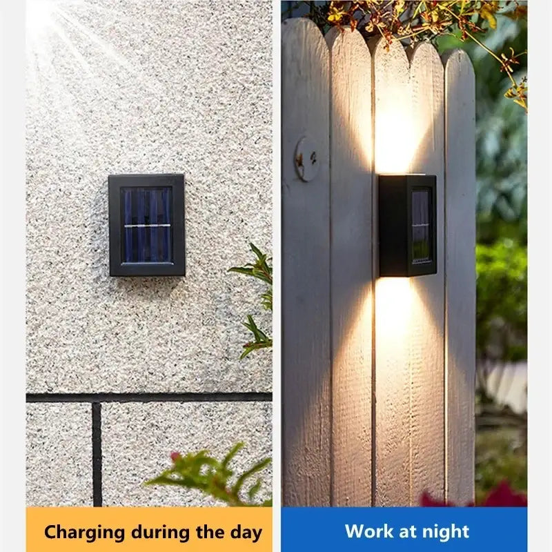 Black Solar Wall Light by Decorbites outdoor wall-mounted solar lighting on Tampa Home & Garden Store