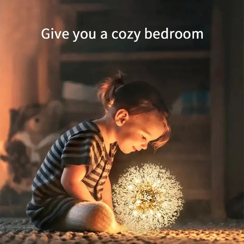 Pendant light modern golden dandelion crystal by Decorbites for dining room on Tampa Home & Garden Store