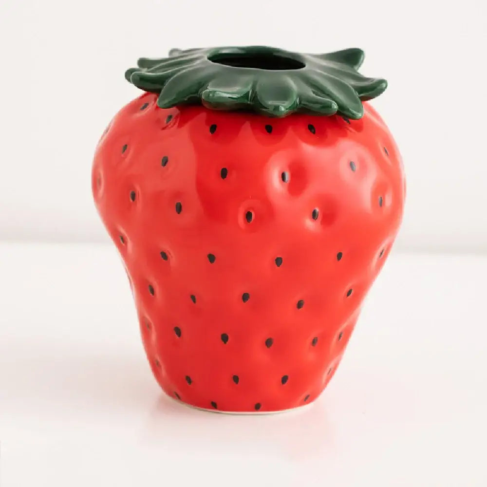 Strawberry Shaped Ceramic Planter Pot