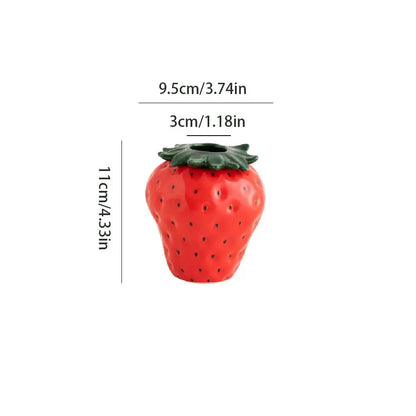 Strawberry Shaped Ceramic Planter Pot