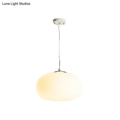 Chrome Opal Glass Pendant Light Kitchen Island