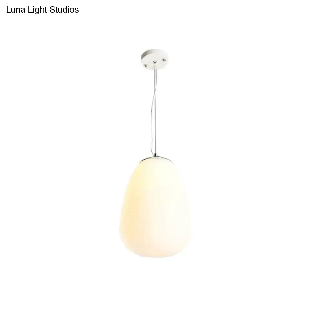 Chrome Opal Glass Pendant Light Kitchen Island