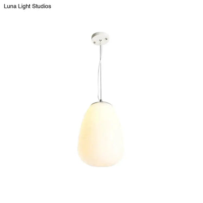 Chrome Opal Glass Pendant Light Kitchen Island