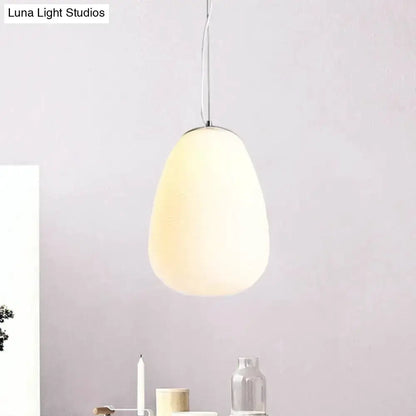 Chrome Opal Glass Pendant Light Kitchen Island