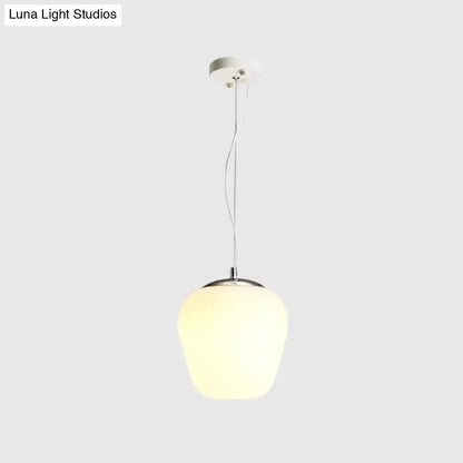 Chrome Opal Glass Pendant Light Kitchen Island