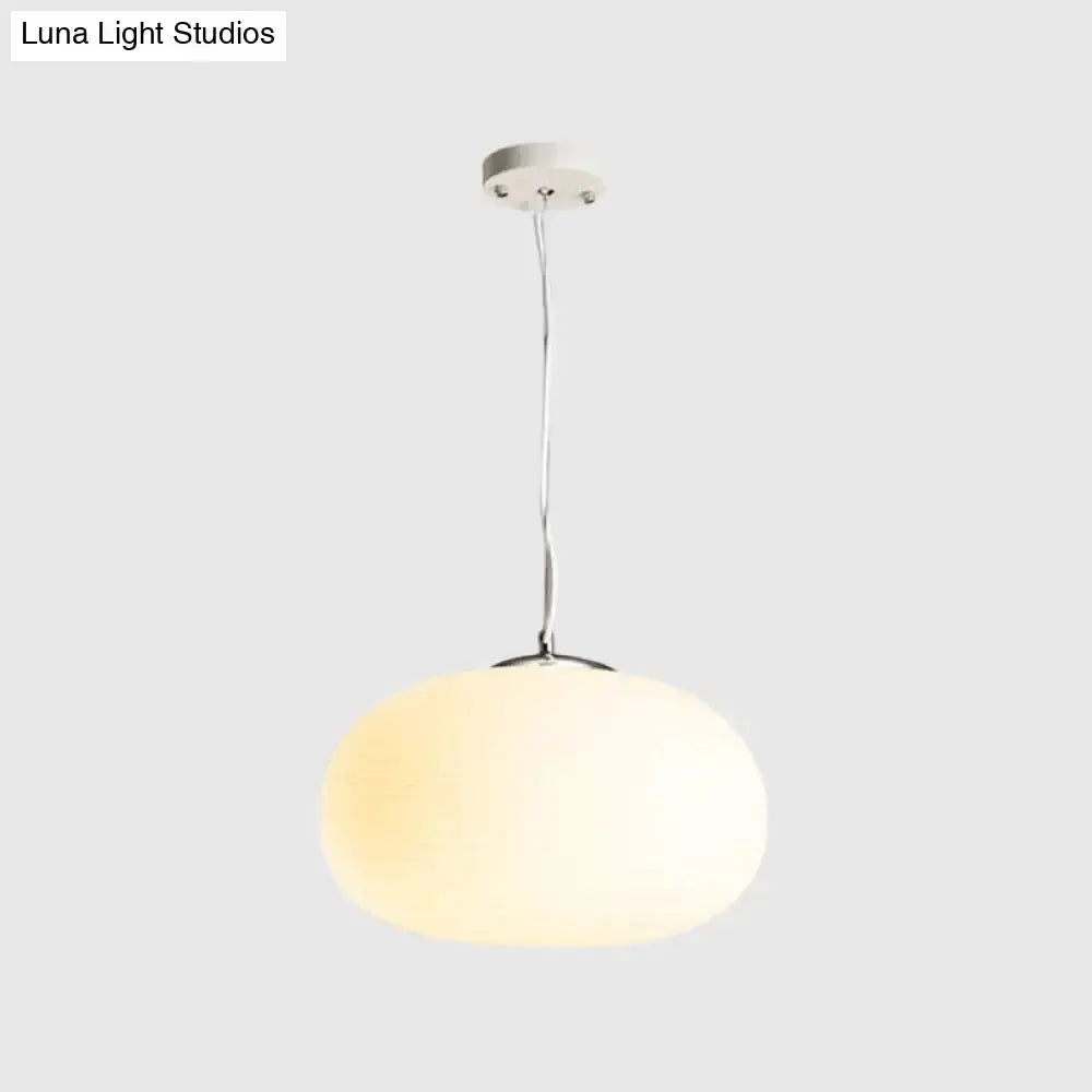 Chrome Opal Glass Pendant Light Kitchen Island