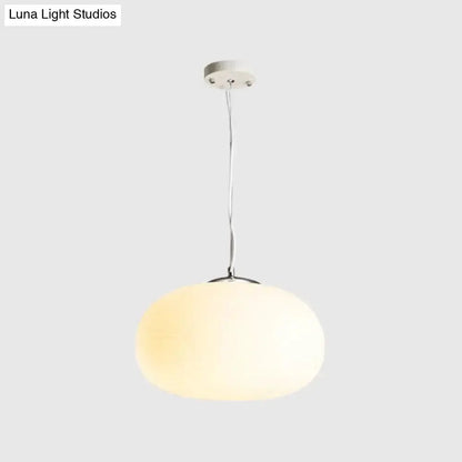 Chrome Opal Glass Pendant Light Kitchen Island