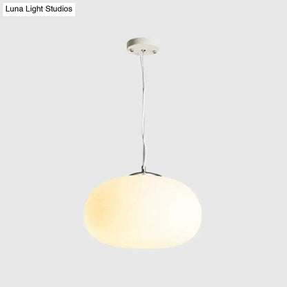 Chrome Opal Glass Pendant Light Kitchen Island