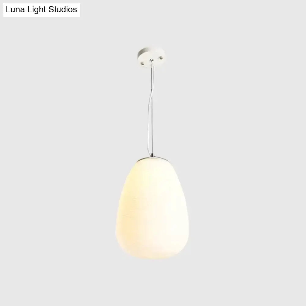 Chrome Opal Glass Pendant Light Kitchen Island