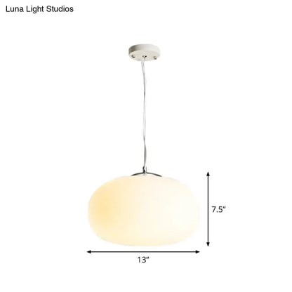 Chrome Opal Glass Pendant Light Kitchen Island