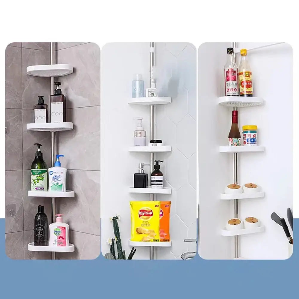 Telescopic Shower Rack Organizer - Rust-Proof Stainless Steel