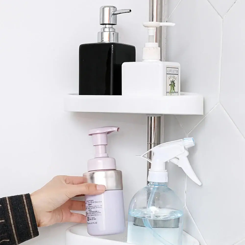 Telescopic Shower Rack Organizer - Rust-Proof Stainless Steel