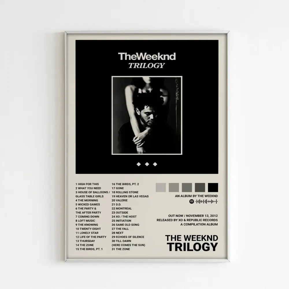 The Weeknd Music Album Posters for Home Decor