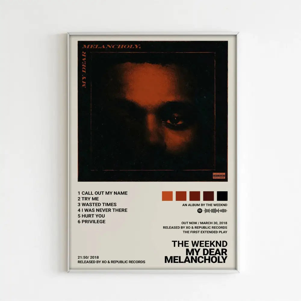 The Weeknd Music Album Posters for Home Decor