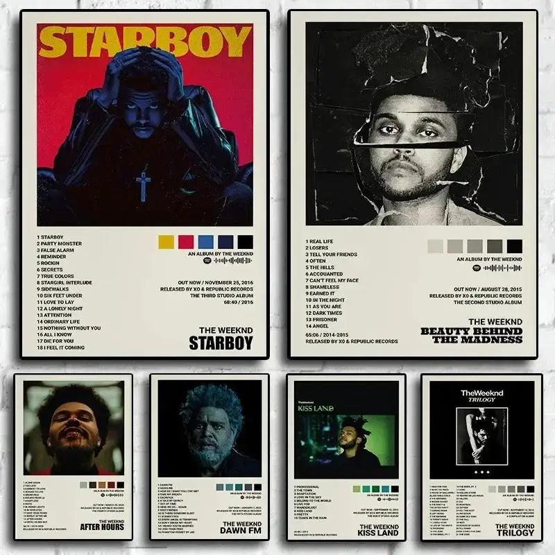 The Weeknd Music Album Posters for Home Decor