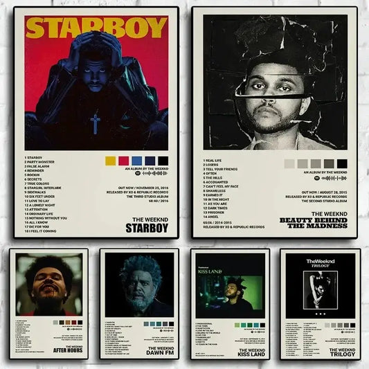 The Weeknd Music Album Posters for Home Decor
