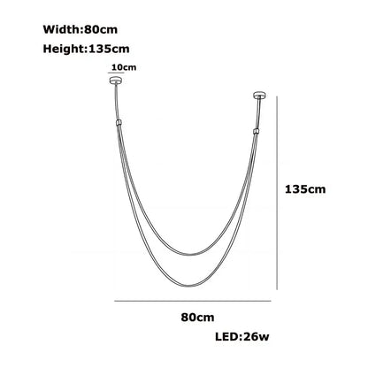Trendy DIY Leather Belt LED Chandelier