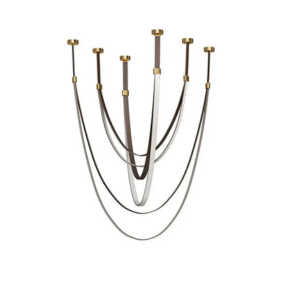 Trendy Flexible Leather Belt LED Chandelier