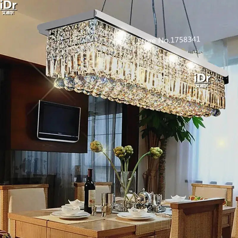 Upscale Modern Crystal Chandelier for Dining Room