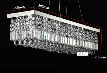 Upscale Modern Crystal Chandelier for Dining Room