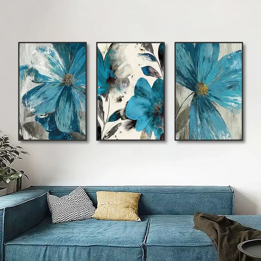 Vintage Botanical Flower Canvas Wall Art