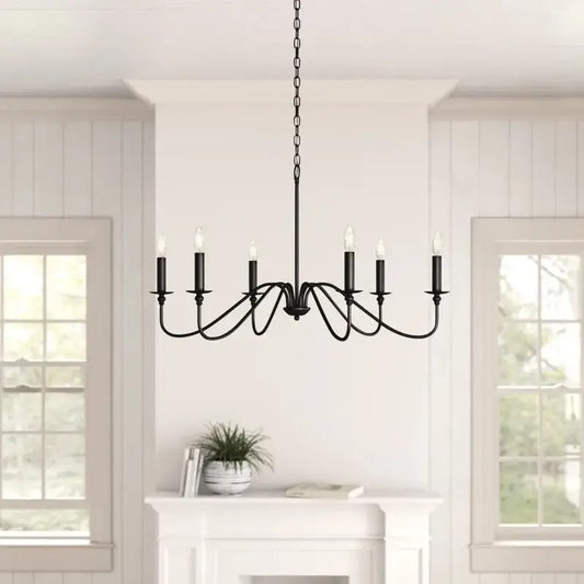 Vintage Loft Chandelier Black/Gold Ceiling Light - Tampa Home & Garden Store