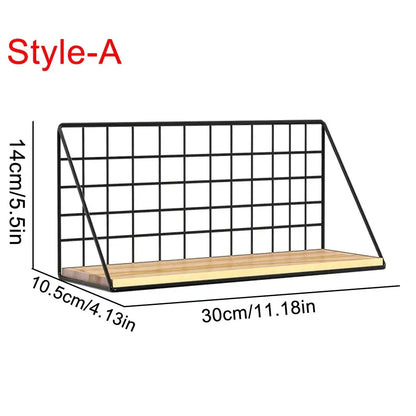 Wall Mounted Storage Shelves and Baskets