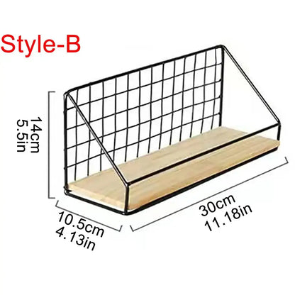 Wall Mounted Storage Shelves and Baskets