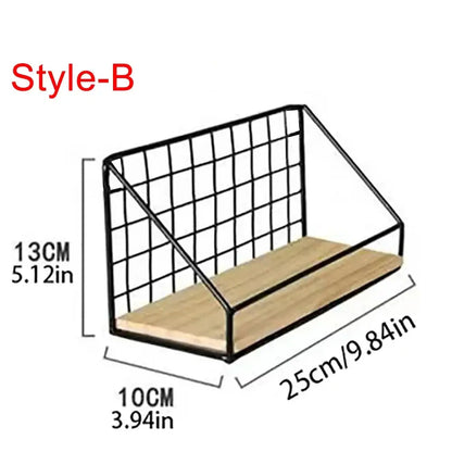 Wall Mounted Storage Shelves and Baskets