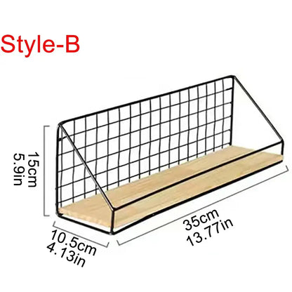 Wall Mounted Storage Shelves and Baskets