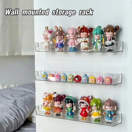 Wall Mounted Transparent Storage Rack for Figures - Tampa Home & Garden Store