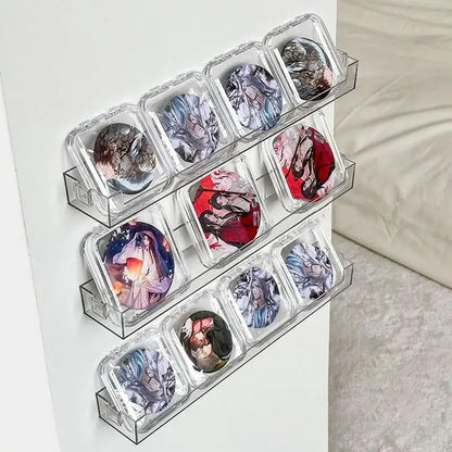 Wall Mounted Transparent Storage Rack for Figures
