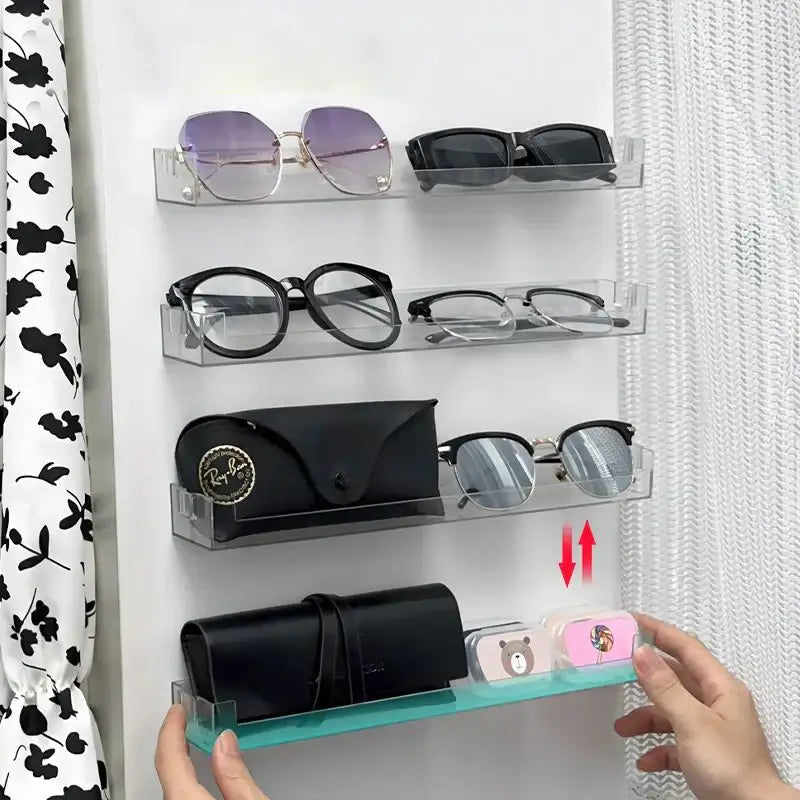 Wall Mounted Transparent Storage Rack for Figures