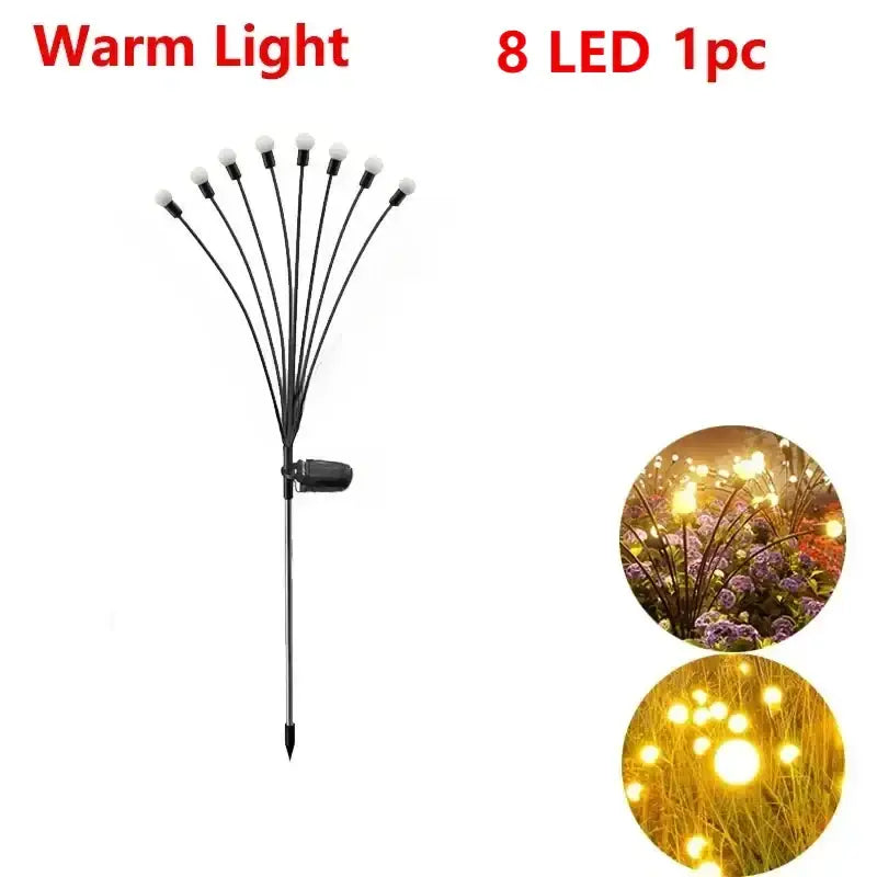 Warm White Solar LED Firework Lights
