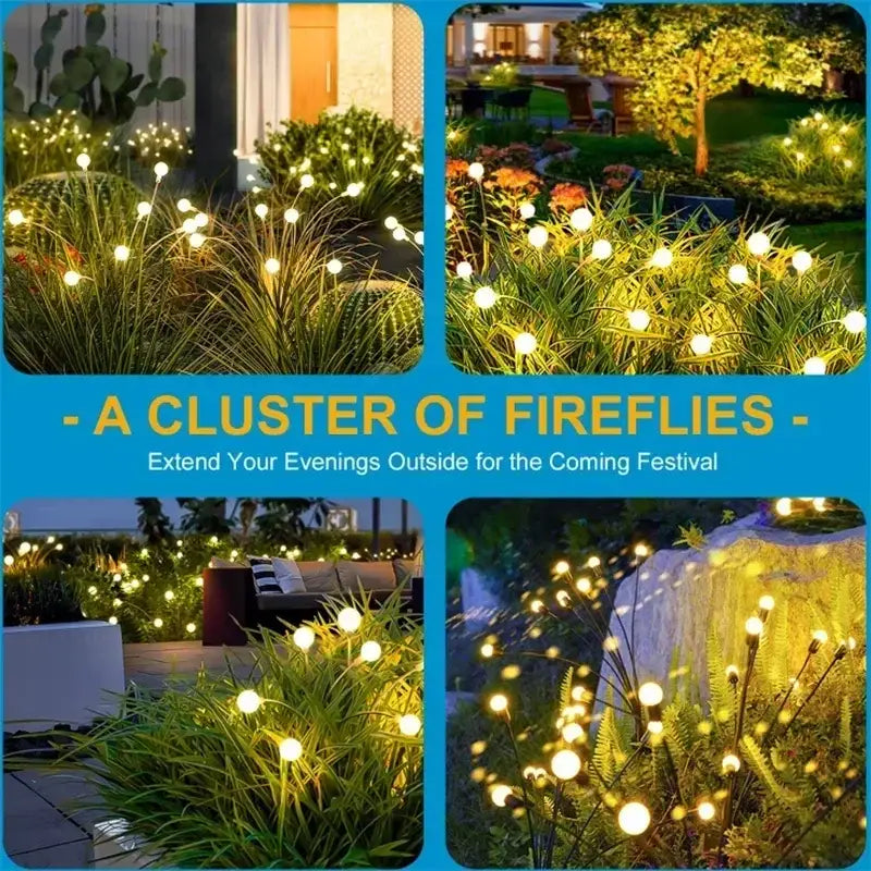 Warm White Solar LED Firework Lights