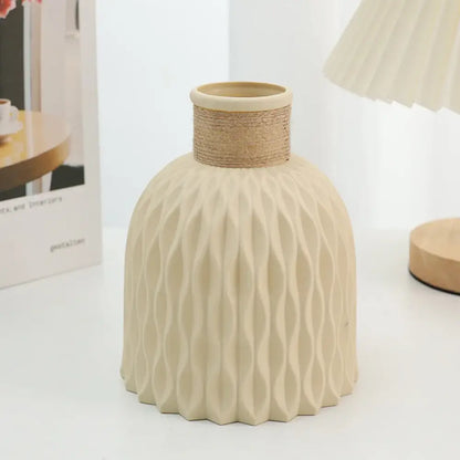 Water Ripple Plastic Vase - Modern Nordic Style